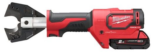 Кабелеріз гідравлічний акумуляторний MILWAUKEE, M18 ONEHCC-201C CU/AL (зарядний пристрій М12-18 С, 1 акумулятор М18 В2 2Аг, кліщ (4933464301)