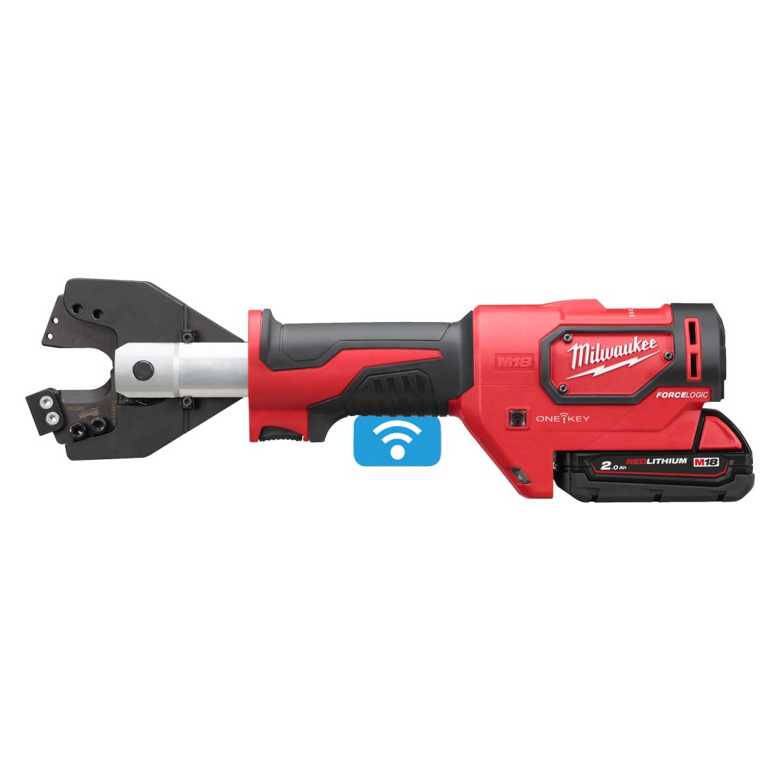 Кабелеріз гідравлічний акумуляторний MILWAUKEE, M18 ONEHCC-201C ACSR (зарядний пристрій М12-18 С, 1 акумулятор М18 В2 2Аг, кліщі (4933464304)