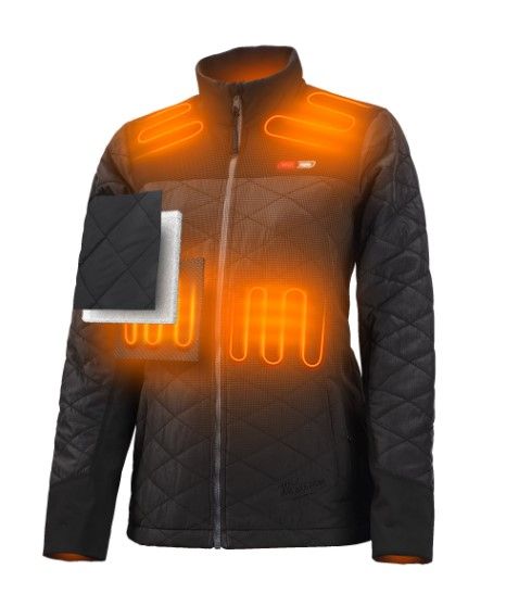 Куртка c электроподогревом премиальная Milwaukee M12 HJP LADIES-0 (XL), черная (4933464343)