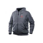 Куртка (толстовка) з електропідігрівом акумуляторна MILWAUKEE, M12 HH GREY3-0 (XL), сіра (4933464355)