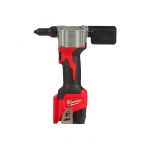 Заклепочник акумуляторний MILWAUKEE, M12 BPRT-0, діаметр заклепок 2,4-4,8мм (каркас, 4 накінечника, ключ, картонне пакування) (4933464404)
