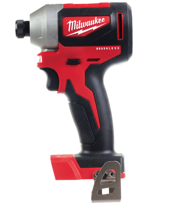 Шуруповерт ударний акумуляторний безщітковий 1/4" HEX MILWAUKEE, M18 CBLID-0, 180Нм (каркас, кліпса для ременя, картонне пакуван (4933464476)