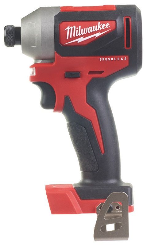 Шуруповерт ударний акумуляторний безщітковий 1/4" HEX MILWAUKEE, M18 CBLID-0, 180Нм (каркас, кліпса для ременя, картонне пакуван (4933464476)