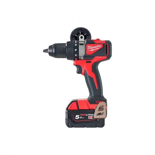 Дриль-шуруповерт акумуляторний безщітковий MILWAUKEE, M18 BLDD2-502X, 82Нм (зарядний пристрій М12-18 FС, 2 акумулятори М18 В5 5А (4933464515)