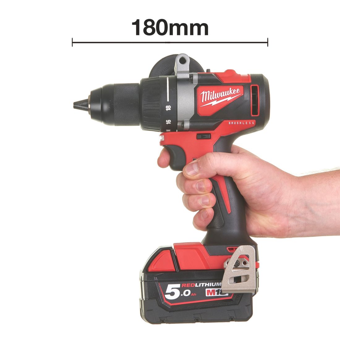 Аккумуляторная дрель-шуруповерт Milwaukee M18 BLDD2-502X (4933464515)