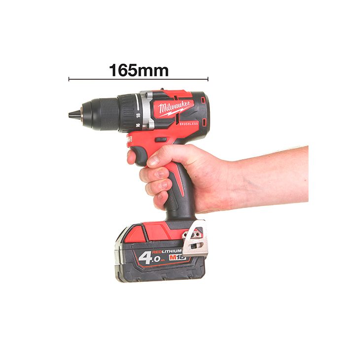 Аккумуляторная дрель-шуруповерт Milwaukee M18 CBLDD-402C (4933464539)