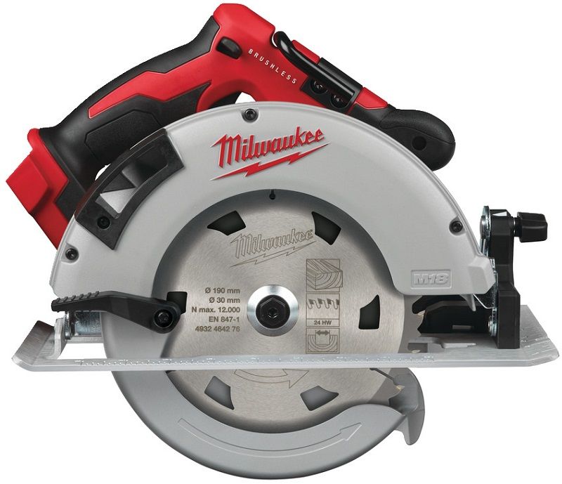 Пила дискова ручна акумуляторна MILWAUKEE, M18 BLCS66-0X, діаметр 190мм (каркас, HDкейс) (4933464589)