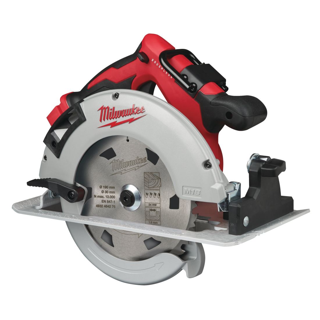 Пила дискова ручна акумуляторна MILWAUKEE, M18 BLCS66-0X, діаметр 190мм (каркас, HDкейс) (4933464589)
