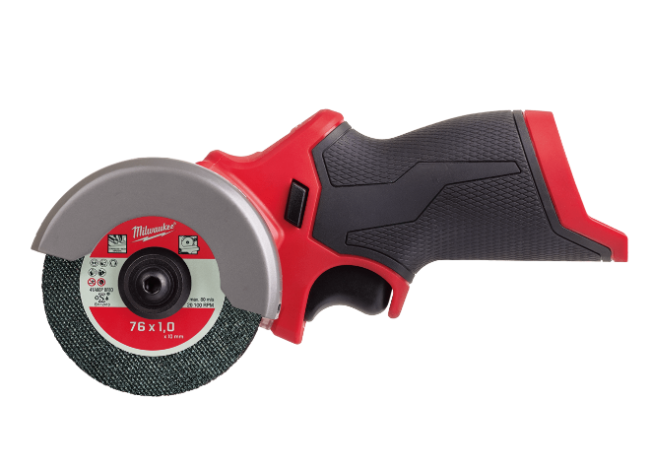 Шліфмашина універсальна відрізна акумуляторна безщіткова MILWAUKEE, M12 FCOT-0, діаметр 76мм (каркас, кожух, диски, картонне пак (4933464618)