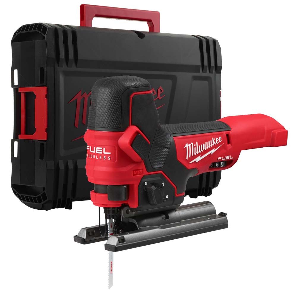Пила лобзикова акумуляторна безщіткова MILWAUKEE M18 FBJS-0X (каркас, аксесуари, HDкейс) (4933464799)