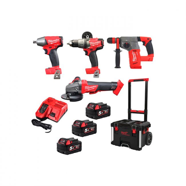 Набор аккумуляторных инструментов Milwaukee M18FPP4A-503P (4933471148)