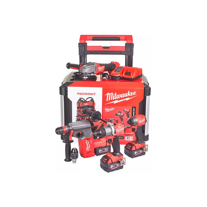 Набор аккумуляторных инструментов Milwaukee M18FPP4B-503P (4933471149)