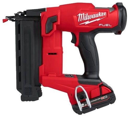 Пістолет цвяхозабивний акумуляторний безщітковий MILWAUKEE, M18 FN18GS-202X (зарядний пристрій M12-18 FC, 2 акумулятори М18 В2 2 (4933471407)