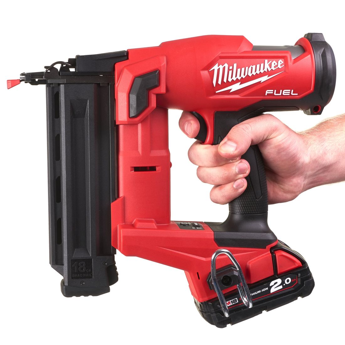 Пістолет цвяхозабивний акумуляторний безщітковий MILWAUKEE, M18 FN18GS-0X, 16-54мм (каркас, HDкейс) (4933471409)