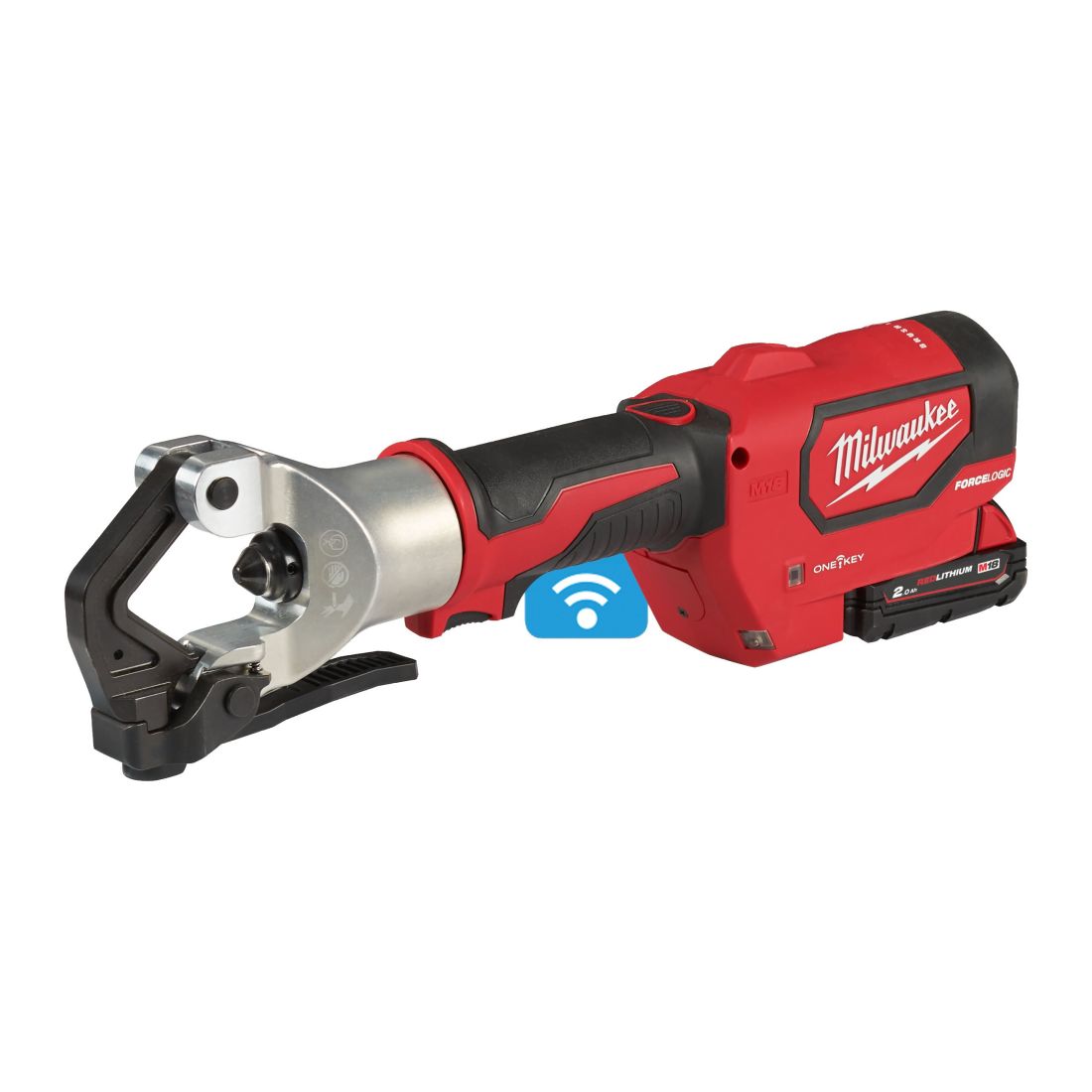 Обтискач гідравлічний акумуляторний для кабелів MILWAUKEE, M18 HDCT-202C (зарядний пристрій М12-18 С, 2 акумулятори М18 В2 2Аг, (4933471950)