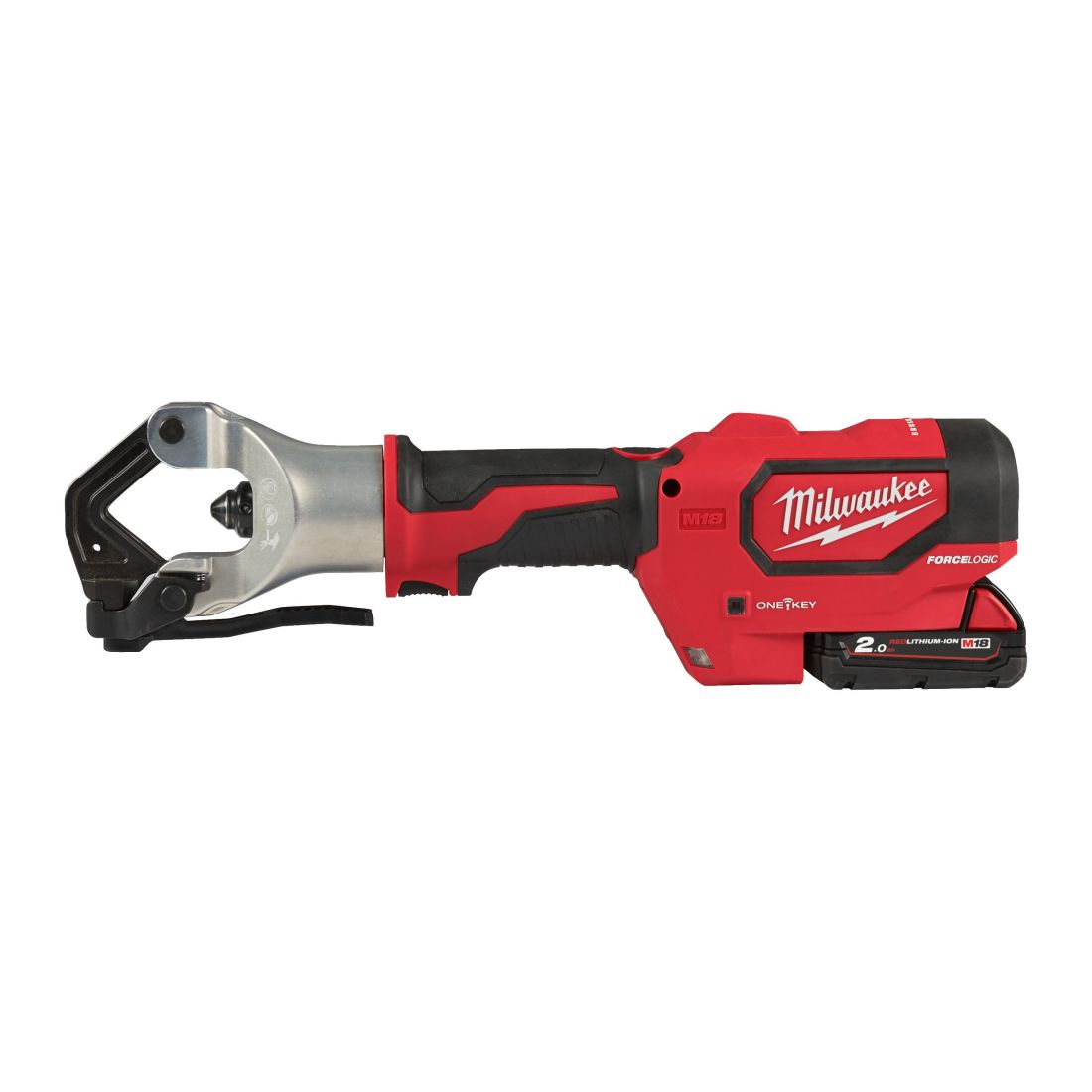 Обтискач гідравлічний акумуляторний для кабелів MILWAUKEE, M18 HDCT-202C (зарядний пристрій М12-18 С, 2 акумулятори М18 В2 2Аг, (4933471950)