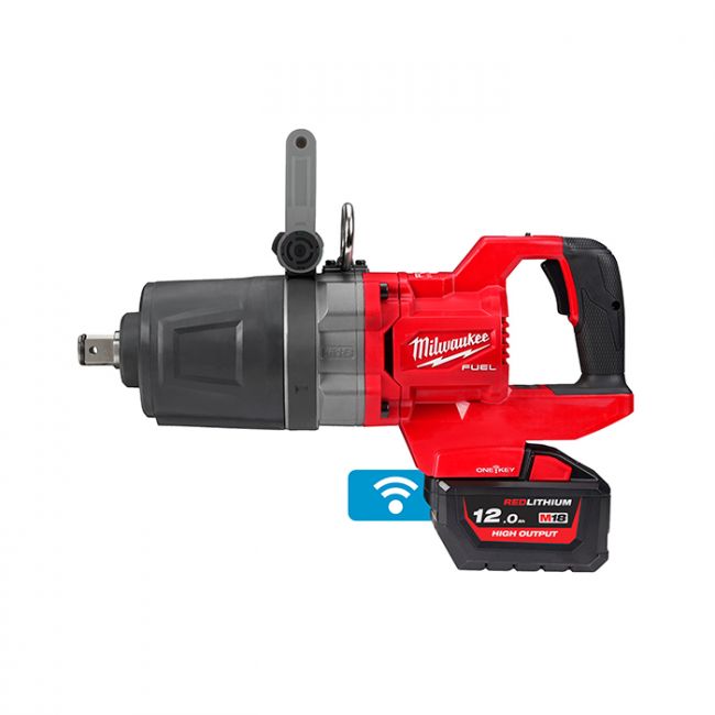 Гайковерт акумуляторний безщітковий 1'' MILWAUKEE, M18 ONEFHIWF1DS-0C, 2711Нм, з кільцем (каркас, кейс) (4933472071)