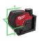 Нівелір лазерний лінійно-точковий акумуляторний MILWAUKEE M12 CLLP-301C (зелений промінь) (4933478100)