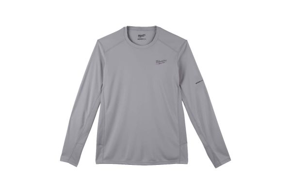 Футболка MILWAUKEE, WWLS дихаюча з довгим рукавом, сіра, розмір XXL (4933478192)