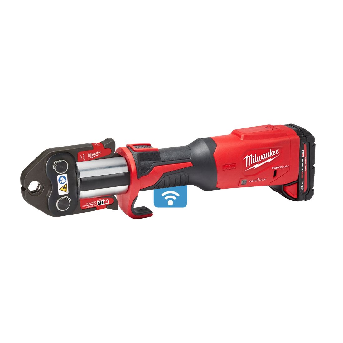 Обтискач гідравлічний акумуляторний для труб MILWAUKEE, M18 ONEBLHPT-302C (зарядний пристрій М12-18 FC, 2 акумулятори М18 НВ3 3А (4933478306)