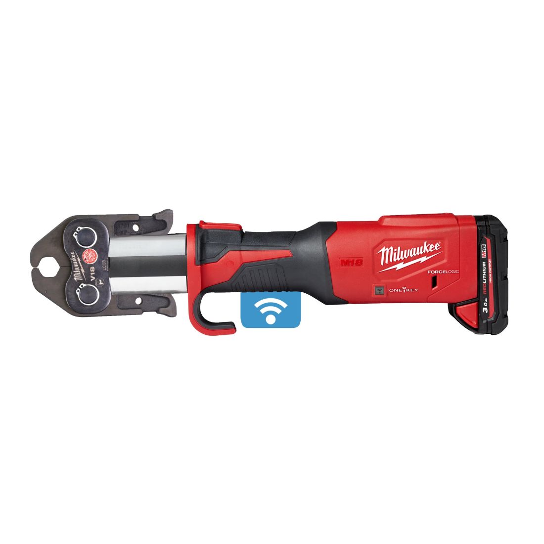 Обтискач гідравлічний акумуляторний для труб MILWAUKEE, M18 ONEBLHPT-302C U-SET (зарядний пристрій М12-18 FC, 2 акумулятори М18 (4933478309)