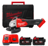 Шліфмашина кутова - болгарка акумуляторна безщіткова MILWAUKEE, M18 FSAG125XB-502X, діаметр 125мм (зарядний пристрій M12-18 FC, (4933478430)