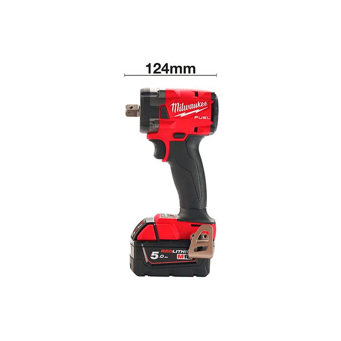 Гайковерт акумуляторний безщітковий 1/2'' MILWAUKEE, M18 FIW2P12-0X, 339Нм, з піном (каркас, кліпса для реміня, HDкейс) (4933478446)