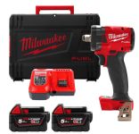 Гайковерт акумуляторний безщітковий 1/2'' MILWAUKEE, M18 FIW2P12-502X, 339Нм, з піном (зарядний пристрій M12-18 FC, 2 акумулятор (4933478447)