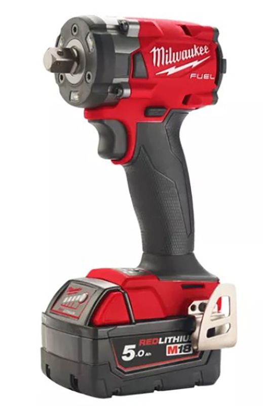 Гайковерт акумуляторний безщітковий 1/2'' MILWAUKEE, M18 FIW2P12-502X, 339Нм, з піном (зарядний пристрій M12-18 FC, 2 акумулятор (4933478447)