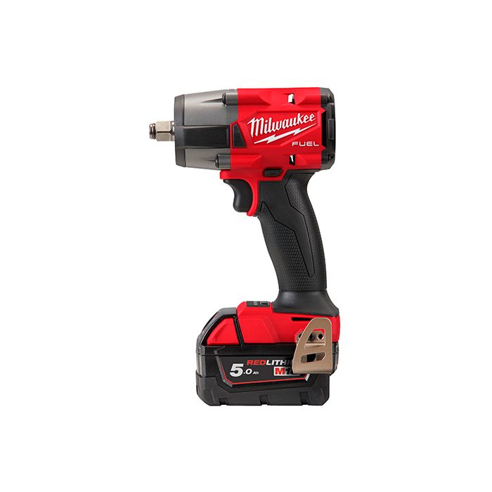 Гайковерт акумуляторний безщітковий 1/2'' MILWAUKEE, M18 FMTIW2F12-502Х, 881Нм, з кільцем (зарядний пристрій M12-18 FC, 2 акумул (4933478450)