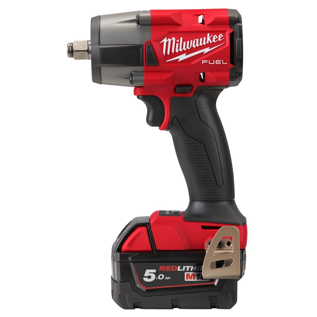 Гайковерт акумуляторний безщітковий 1/2'' MILWAUKEE, M18 FMTIW2F12-502Х, 881Нм, з кільцем (зарядний пристрій M12-18 FC, 2 акумул (4933478450)