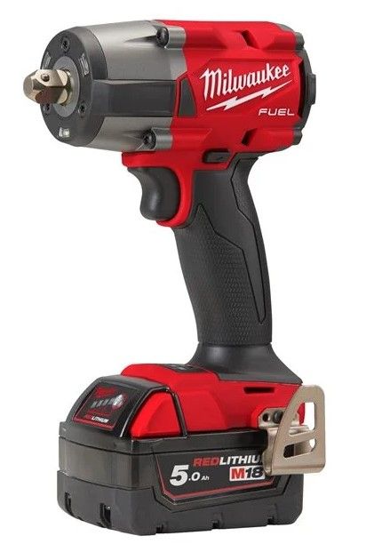 Гайковерт акумуляторний безщітковий 1/2'' MILWAUKEE, M18 FMTIW2P12-502X, 881Нм, з піном (зарядний пристрій M12-18 FC, 2 акумулят (4933478453)