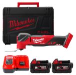 Інструмент багатофунціональний акумуляторний MILWAUKEE, M18 FMT-502X (зарядний.пристрій M12-18 FC, 2 акумулятори М18 В5 5Аг, уні (4933478492)