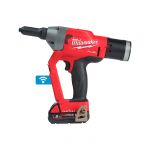 Заклепочник акумуляторний безщітковий MILWAUKEE M18 ONEFPRT-0X, діаметр заклепок 4,8-7,0мм (каркас, кліпса на ремінь. перехідник (4933478601)