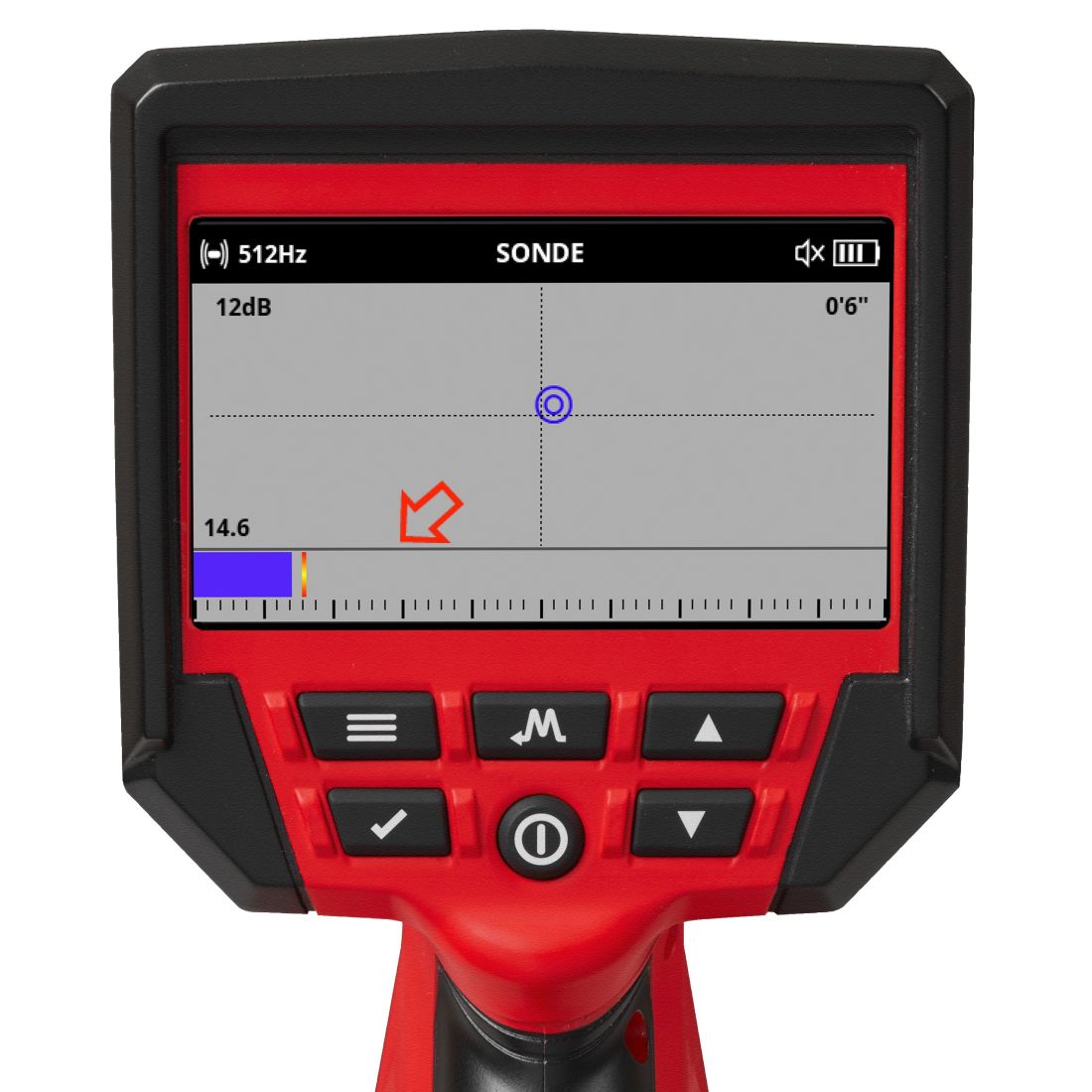 Локатор акумуляторный  MILWAUKEE, M12 PL-201C (зарядний пристрій С12 С, 1 акумулятор М12 В2 2Аг, кейс) (4933478615)