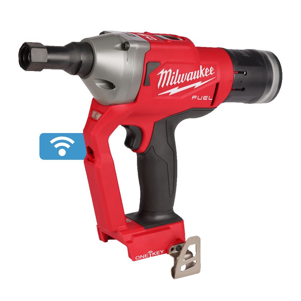 Заклепочник акумуляторний для замкових болтів безщітковий MILWAUKEE M18 ONEFLT-0X, діаметр 4,8-6,4мм (каркас, кліпса на ремінь. (4933478637)