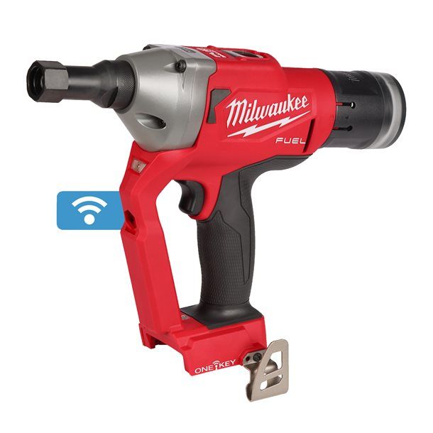 Заклепочник акумуляторний для замкових болтів безщітковий MILWAUKEE M18 ONEFLT-0X, діаметр 4,8-6,4мм (каркас, кліпса на ремінь. (4933478637)