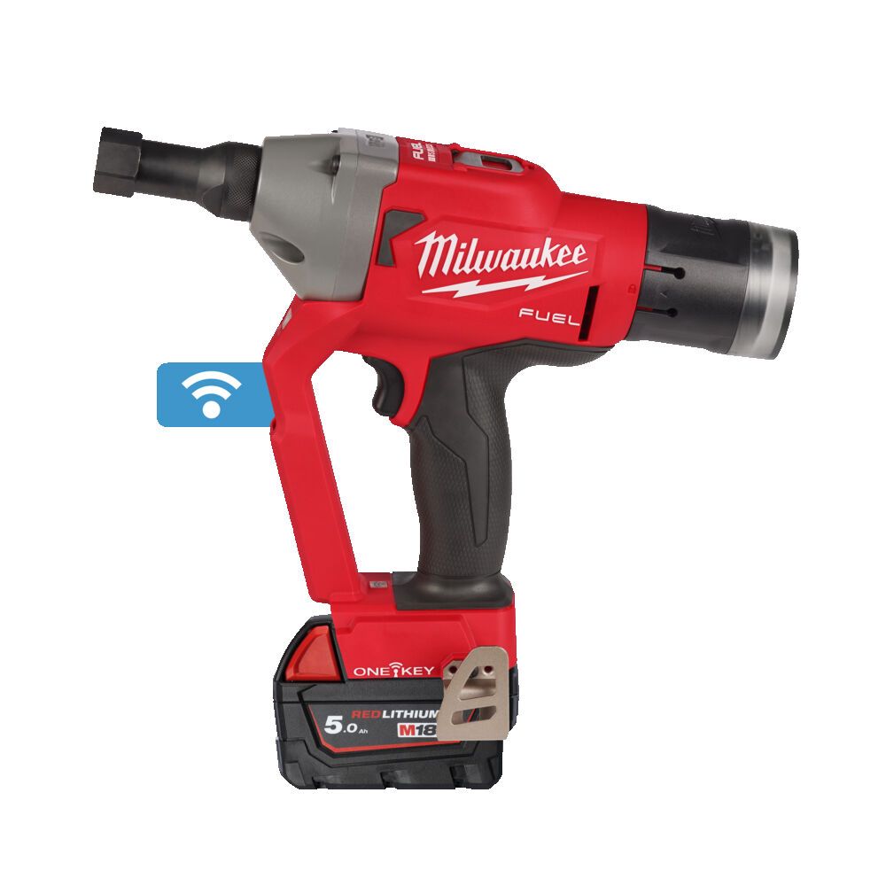 Заклепочник акумуляторний для замкових болтів безщітковий MILWAUKEE, M18 ONEFLT-502X, діаметр заклепок 4,8-6,4мм (зарядний прист (4933478638)