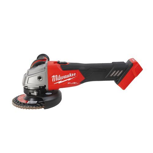 Шліфмашина кутова акумуляторна безщіткова MILWAUKEE, M18 FSAG115X-0, діаметр 115мм (каркас, захисний кожух, пилозахисний екран, (4933478772)