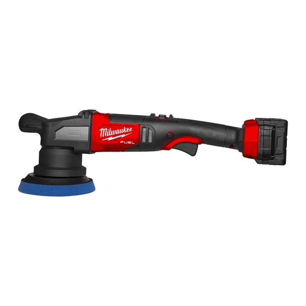 Машина полірувальна ексцентрикова акумуляторна безщіткова MILWAUKEE, M18 FROP15-502X, діаметр 125мм (зарядний.пристрій М12-18 FC (4933478835)