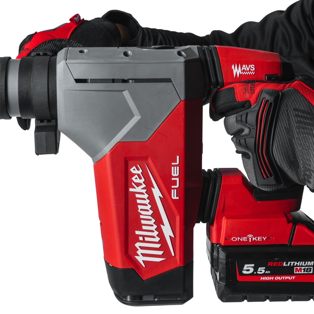 Перфоратор акумуляторний SDS-PLUS MILWAUKEE, M18 ONEFHP-0X, 5Дж (каркас, HDкейс) (4933478884)