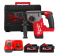 Перфоратор акумуляторний SDS-PLUS MILWAUKEE, M18 FHX-552X, 2,5Дж (зарядний пристрій M12-18 FC, 2 акумулятори М18 НВ5.5 5,5Аг, па (4933478889)