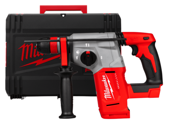 Перфоратор акумуляторний SDS-PLUS MILWAUKEE, M18 BLHX-0X, 2,3 Дж (каркас, HDкейс) (4933478891)
