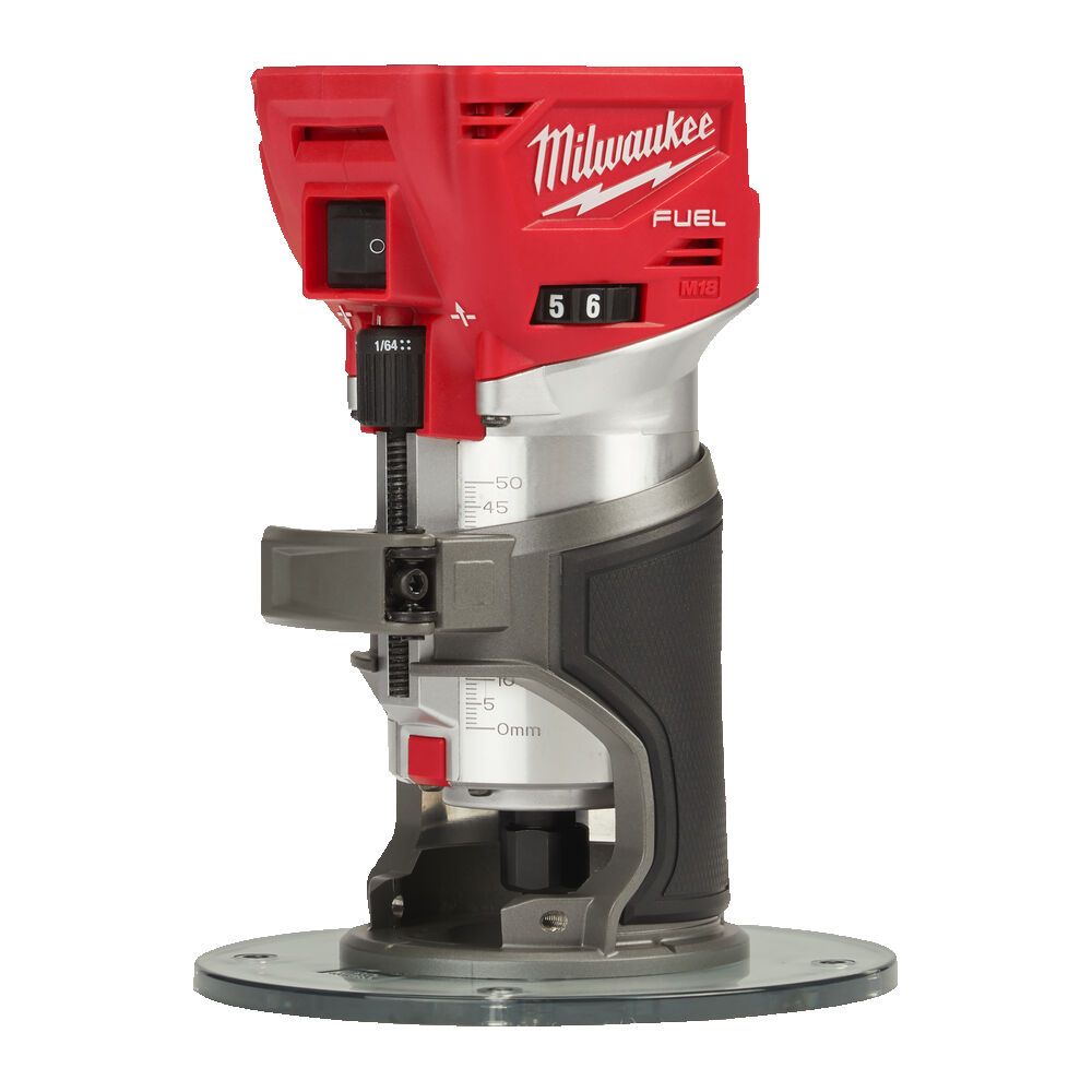 Фрезер кромкувальний акумулятрний MILWAUKEE, M18 FTR8-0X, цанга 6/8мм (насадки для відалення пилу 2шт, накладка 146мм, цанга 1х6 (4933479073)
