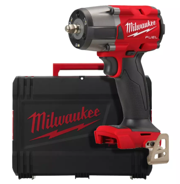 Гайковерт акумуляторний безщітковий 3/8'' MILWAUKEE, М18 FMTIW2F38-0X, 813Нм, з кільцем (каркас, кліпса для реміня, HDкейс) (4933479153)