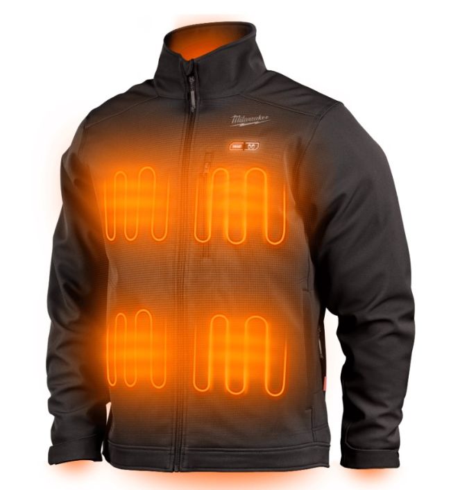 Куртка з підігрівом MILWAUKEE, M12 HJBL5-0 (XXXL), чорна (розмір XXXL) (4933479362)