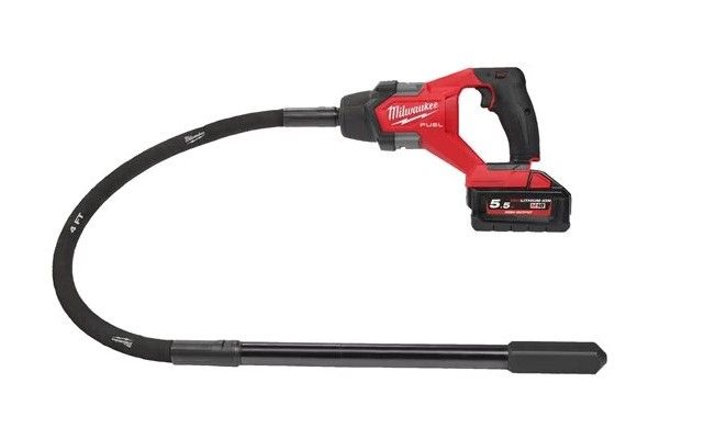 Вібратор занурювальний акумуляторний безщітковий MILWAUKEE, M18 FCVN12-551, 1,2м (зарядний пристрій M12-18 FC, 1 акумулятор М18 (4933479597)