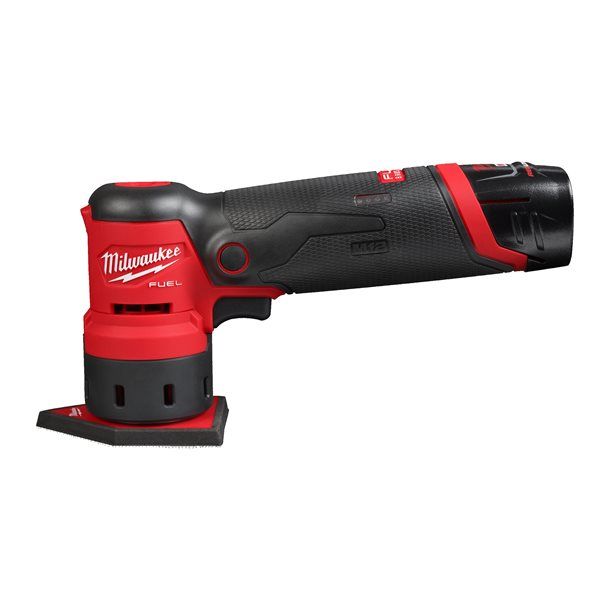 Шліфмашина вібраційна акумуляторна безщіткова MILWAUKEE, M12 FDSS-422X (зарядний пристрій С12 С, 1 акумулятор М12 В2 2Аг, 1 акум (4933479681)