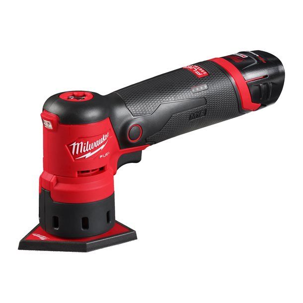 Шліфмашина вібраційна акумуляторна безщіткова MILWAUKEE, M12 FDSS-422X (зарядний пристрій С12 С, 1 акумулятор М12 В2 2Аг, 1 акум (4933479681)