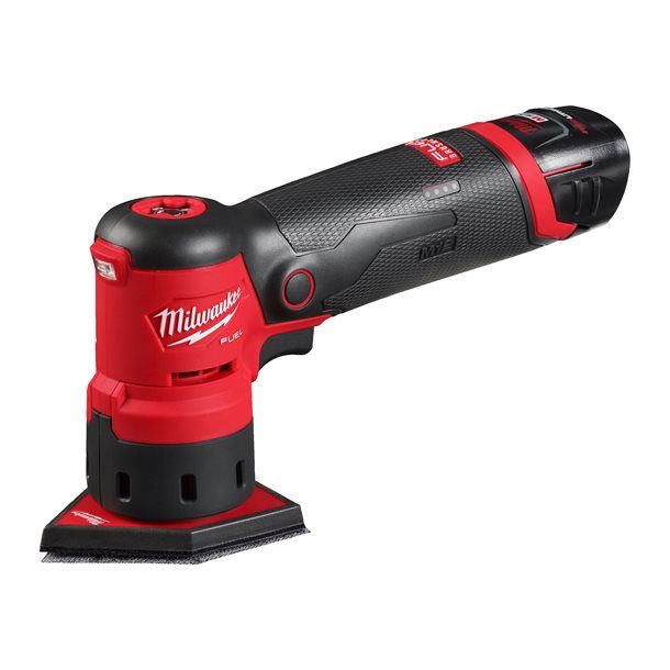 Шліфмашина вібраційна акумуляторна безщіткова MILWAUKEE, M12 FDSS-422X (зарядний пристрій С12 С, 1 акумулятор М12 В2 2Аг, 1 акум (4933479681)